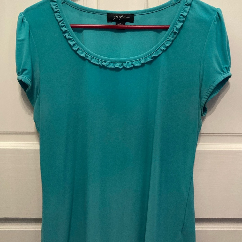 Josephine teal top. Size M